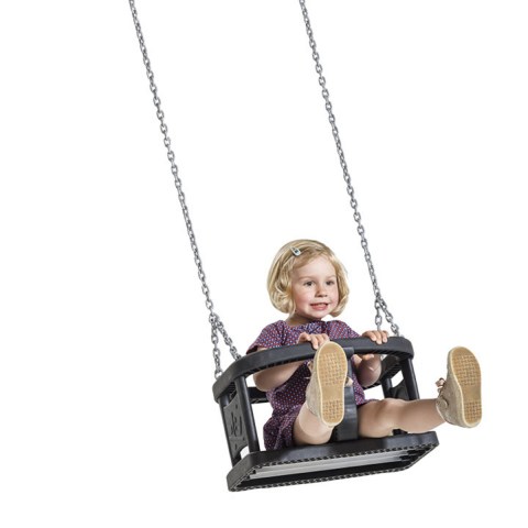 Rubber baby Swing seat ‘curve’ KBT Swing Seat (Commercial- Aluminium Insert)